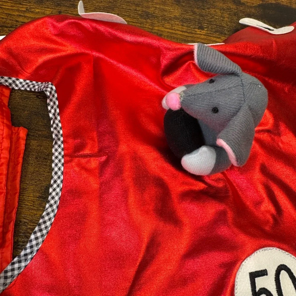 Bootique Fast & Curious Dog Costume Large Race Car Mouse Halloween 2015 NWT